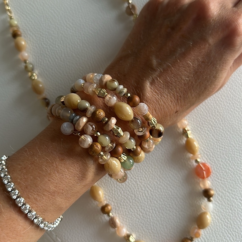 Jewelry set , necklace+bracelet , beautiful and stylish